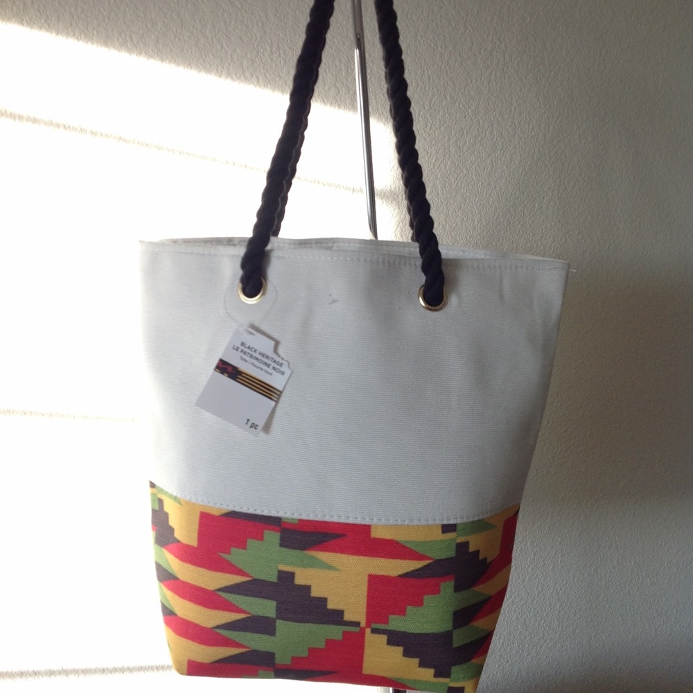 African Print Tote